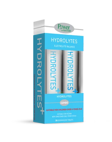 Hydrolytes promotionnels Power of Nature avec stévia, 2 x 20 comprimés effervescents