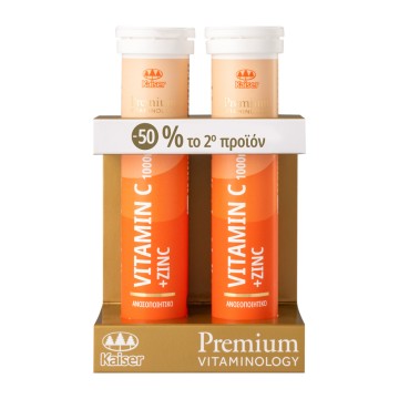 Kaiser 1889 Promo Premium Vitaminology Vitamin C & Zinc 1000 mg 2x20 ефервесцентни таблетки