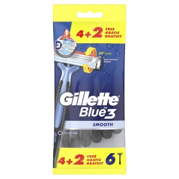 Gillette Blue3 Мужские одноразовые бритвы 6 шт.