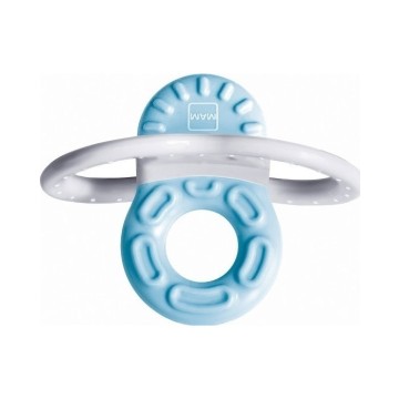 Кольцо Mam Bite & Relax Stage 1 Mini Poly Ring для прорезывания зубов синего цвета на срок от 2 месяцев