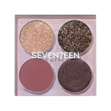 Seventeen Vibrant Eyes Quad Palette 07 Nude Poetry 6.4g Seventeen Vibrant Eyes Quad Palette 07 Nude Poetry 6.4g