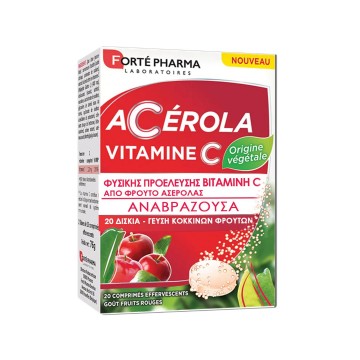 Forte Pharma Acerola Vitamine C, με Γεύση Κόκκινων Φρούτων 20 Αναβρ... Forte Pharma Acerola Vitamine C, με Γεύση Κόκκινων Φρούτων 20 Αναβρ...