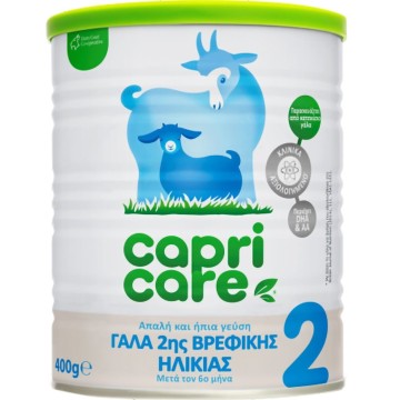 Молоко козье Capricare №2 для детей с 6 месяцев 400гр