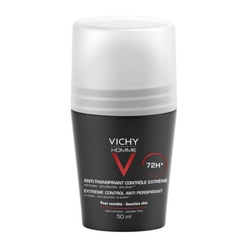 VICHY Vichy Homme 72h Deodorant Roll-on for extreme anti-perspirant, Αποσμητικό κατά της έντονης εφίδρωσης, 50ml