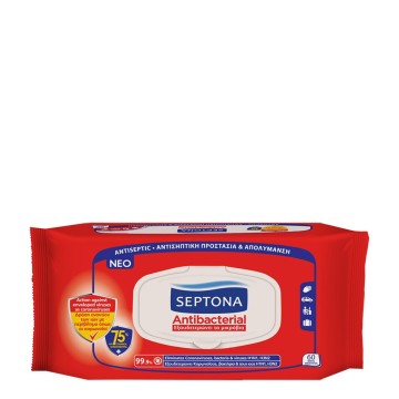 Салфетки Septona Refresh 75% этанол 60 шт.