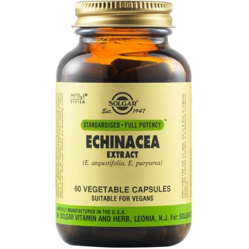 Solgar Echinacea Root & Leaf Extract To Strengthen Immune 60 Capsules