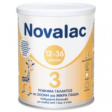Novalac 3 Ρόφημα Γάλακτος Σε Σκόνη Για Παιδιά Μετά τον 1o Χρόνο 400gr Novalac 3 Ρόφημα Γάλακτος Σε Σκόνη Για Παιδιά Μετά τον 1o Χρόνο 400gr