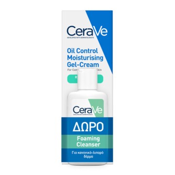 CeraVe Promo Oil Control Moisturising Gel-Cream, 52ml & Foaming Cle...