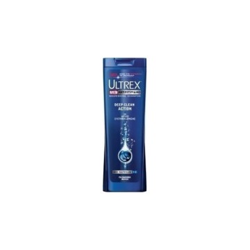 Ultrex Men Deep Clean Action Shampoo, Мужской шампунь против перхоти для нормальных волос, 400 мл