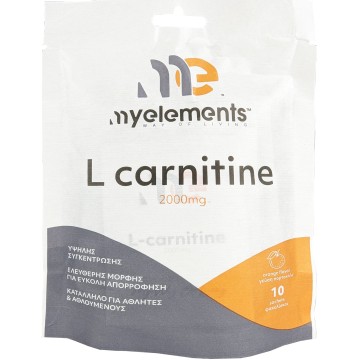 My Elements L Carnitine 2000mg à l'Arôme Orange 10 Sachets