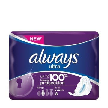 Always Ultra Long Size 2, Σερβιέτες με Φτερά 8τμχ Always Ultra Long Size 2, Σερβιέτες με Φτερά 8τμχ