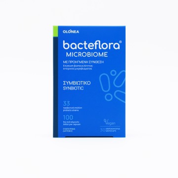 Olonea Bacteflora Microbiome με Προβιοτικά και Πρεβιοτικά Συμβιωτικό Νέας Γενιάς 30caps