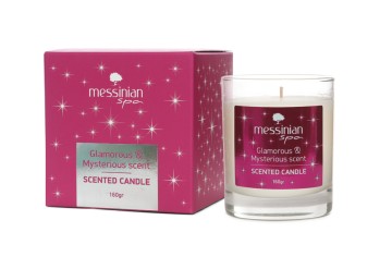 Bougie Parfumée Messinian Spa dans un Pot Glamour Mystérieux 160gr