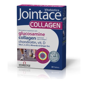 Vitabiotics Jointace Collagène, Glucosamine, Chondroïtine, Collagène et Vit D3 30 comprimés
