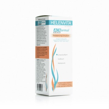 Helenvita ACNormal Rebalancing Emulsion, Crème Visage Hydratante Peau Grasse-Acné 60 ml