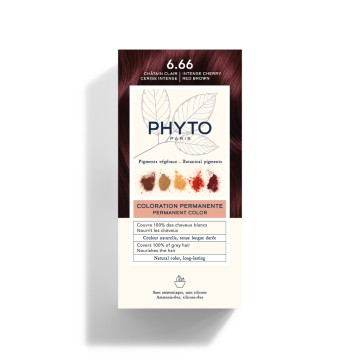 Phyto Phytocolor Μόνιμη Βαφή Μαλλιών 6.66 Βαθύ Κεράσι Ανοικτό