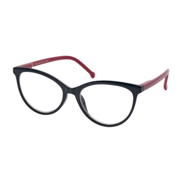 Eyelead Presbyopia - Occhiali da Lettura E200 Osso Nero-Rosso