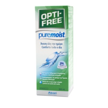 Opti-Free Pure Moist, Εξελιγμένο Διάλυμα Διπλής Απολύμανσης 300ml Opti-Free Pure Moist, Εξελιγμένο Διάλυμα Διπλής Απολύμανσης 300ml