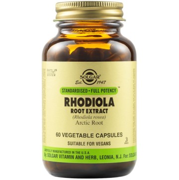 Solgar Rhodiola Root Extract Антиоксидантни свойства 60 капсули