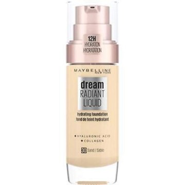 Maybelline Dream Radiant Liquid Foundation 30 Sand 30ml Maybelline Dream Radiant Liquid Foundation 30 Sand 30ml
