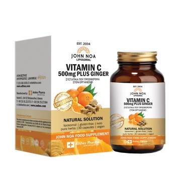 John Noa Vitamin C 500mg Plus Ginger 30 κάψουλες John Noa Vitamin C 500mg Plus Ginger 30 κάψουλες