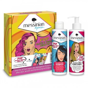 Messinian Spa Promo POP Olive & Vegan Keratin with Shampoo 300ml & ...