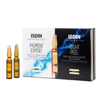 ISDIN Pigment Expert & Night Peel Set - Ampoules Visage 10+10 pcs. 20*2 ml