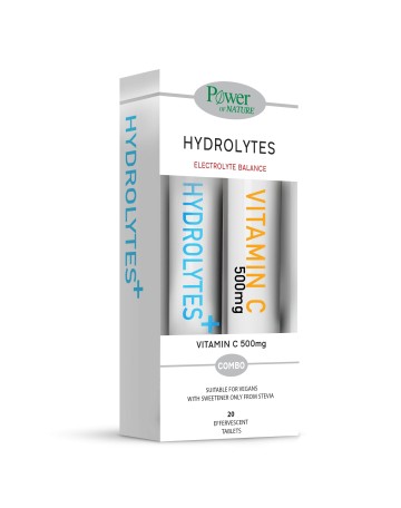 Power Health Promo Hydrolytes 20 таблетки и ПОДАРЪК Витамин C 500 mg 20 таблетки със стевия