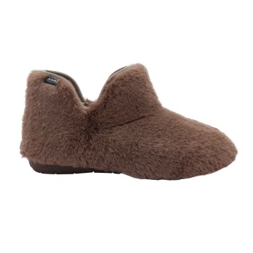 Scholl Molly Bootie Brown, Anatomical Slippers No 40