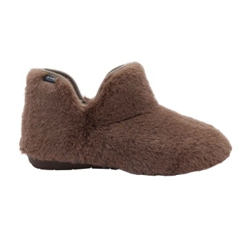 Scholl Molly Bootie Brown, Anatomische Hausschuhe Nr. 40