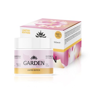 Garden Anti-Wrinkle Cream with Hyaluronic Acid for Face & Eyes, 100ml Garden Anti-Wrinkle Cream with Hyaluronic Acid for Face & Eyes, 100ml