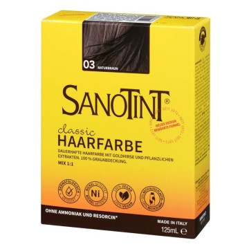 Sanotint Classic Hair Color 03 Natural Brown, 125ml