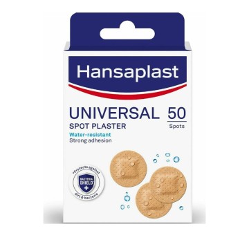 Hansaplast Universal Spot Plaster Bacteria Shield مقاومة للماء 50 قطعة