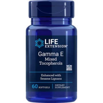 Life Extension Gamma E Mixed Tocopherol Antioxidant Action 60 Softgels