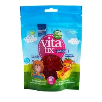 Intermed Vitafix Multiprobio Gummies Με Γεύση Φράουλα Από 4 Ετών 60 τεμάχια σε σακουλάκι