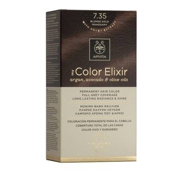 Apivita My Color Elixir 7.35 Βαφή Μαλλιών Ξανθό Μελί Μαονί