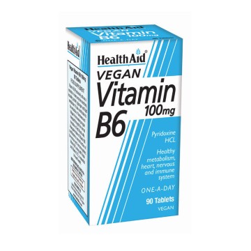 هيلث ايد Health Aid B6 فيتامين 100 مجم - 90 قرص