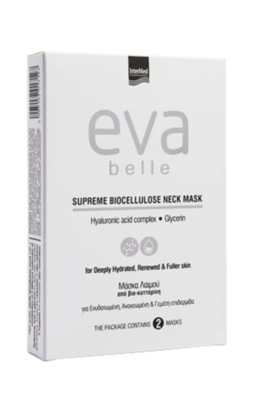 Intermed Eva Belle Supreme Biocellulose Neck Mask, 2x15ml Intermed Eva Belle Supreme Biocellulose Neck Mask, 2x15ml