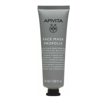 Apivita Face Mask Propolis Masque noir à la propolis pour nettoyer et réguler le gras 50 ml