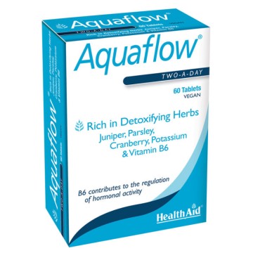 Health Aid Aquaflow Vegetarian Blister, мочегонное средство на травах, 60 таблеток