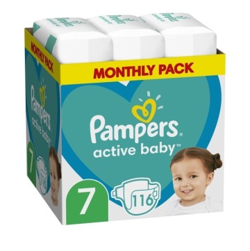 Pampers Active Baby Monthly Pack No 7 (15+kg) 116τμχ