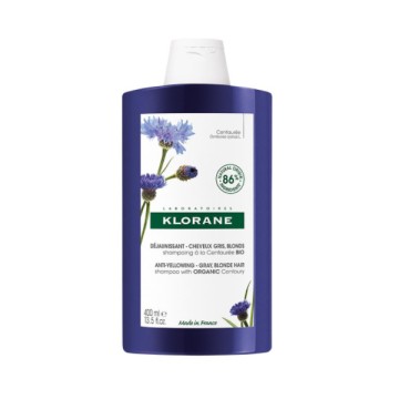 Klorane Centauree Shampooing Mèches Argentées au Centaure BIO 400 ml