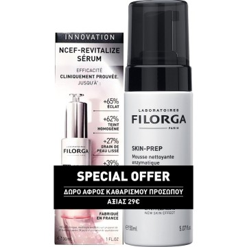 Filorga Promo NCEF-Revitalize Serum 30ml & Skin-Prep Foam 150ml Filorga Promo NCEF-Revitalize Serum 30ml & Skin-Prep Foam 150ml