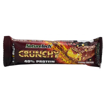 NatureTech Crunchy Bar me 40% Proteina dhe Aromë çokollatë kremoze 65gr