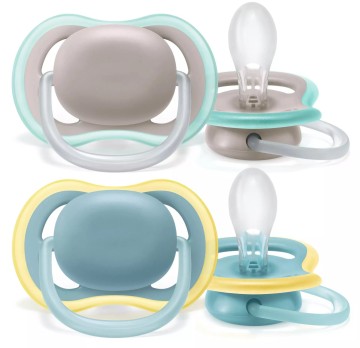 Philips Avent Πιπίλα Ultra Air SCF349 Γκρι/Γαλάζια 18m+, 2 τεμάχια