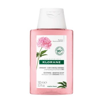 Klorane Pivoine Bio Shampoing pour Cheveux Sensibles & Irrités 100 ml