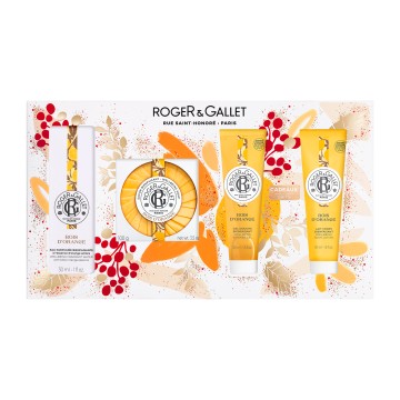Roger & Roger Promo Bois DOrange Eau parfume 30ml & Soap 100gr & Shower Gel 50ml & Body Lotion 50ml