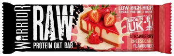 Warrior Μπάρα Raw Oat Strawberry Cheesecake 75gr, 1 τεμάχιo