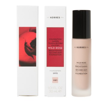 Korres Wild Rose Foundation SPF15 WRF1 , Άγριο Τριαντάφυλλο Make-Up... Korres Wild Rose Foundation SPF15 WRF1 , Άγριο Τριαντάφυλλο Make-Up...
