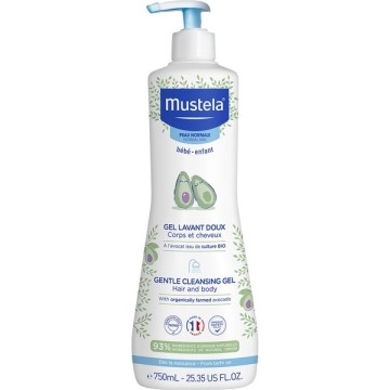 Mustela Gentle Cleansing Gel Hair and Body with Avocado 750ml Mustela Gentle Cleansing Gel Hair and Body with Avocado 750ml